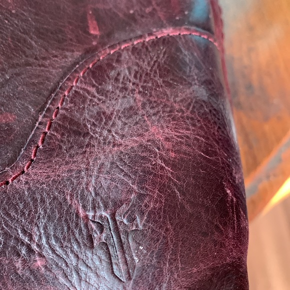 Frye Distressed Leather Shoulder Bag - Picture 6 of 9